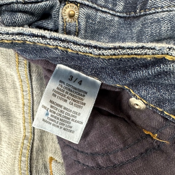 *AEROPOSTALE* Medium Wash Denim Jeans Size 3/4 - Picture 7 of 8